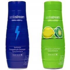 SodaStream Isotonic 440ml+Lime Lemon 440ml sīrups cena un informācija | Gāzētā ūdens aparāti | 220.lv