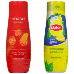 Sīrups SodaStream Cola Orange 440ml+ Lipton Ice Tea Lemon 440ml cena un informācija | Gāzētā ūdens aparāti | 220.lv