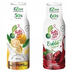 FruttaMax Lemon RADLER sīrups Light 500 ml+FruttaMax Cherry sīrups LIGHT 500 ml cena un informācija | Gāzētā ūdens aparāti | 220.lv