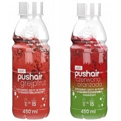 PUSHAIR uztura bagātinātājs Greipfrūtu sīrups 450ml + PUSHAIR uztura bagātinātājs Sarkano apelsīnu sīrups 450ml цена и информация | Аппараты для газирования воды | 220.lv