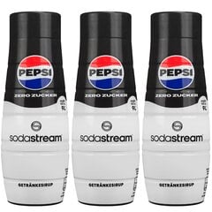 3x SodaStream Pepsi Max sīrups bez cukura 440 ml cena un informācija | Gāzētā ūdens aparāti | 220.lv