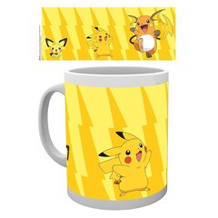 Pikachu Evolve Pokemon Mug 320 ml cena un informācija | Datorspēļu suvenīri | 220.lv