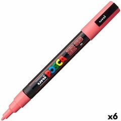 Marķieris POSCA PC-3M Coral Rozā (6 gb.) cena un informācija | Kancelejas preces | 220.lv