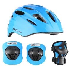 Aizsargķivere MTW01+H210 HELMET WITH PROTECTORS SET BLUE SIZE XS NILS EXTREME цена и информация | Шлемы | 220.lv