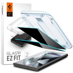 SPIGEN GLAS.TR "EZ FIT" RŪDĪTS STIKLS 2-PACK GALAXY S24 ULTRA PRIVACY cena un informācija | Telefonu vāciņi, maciņi | 220.lv