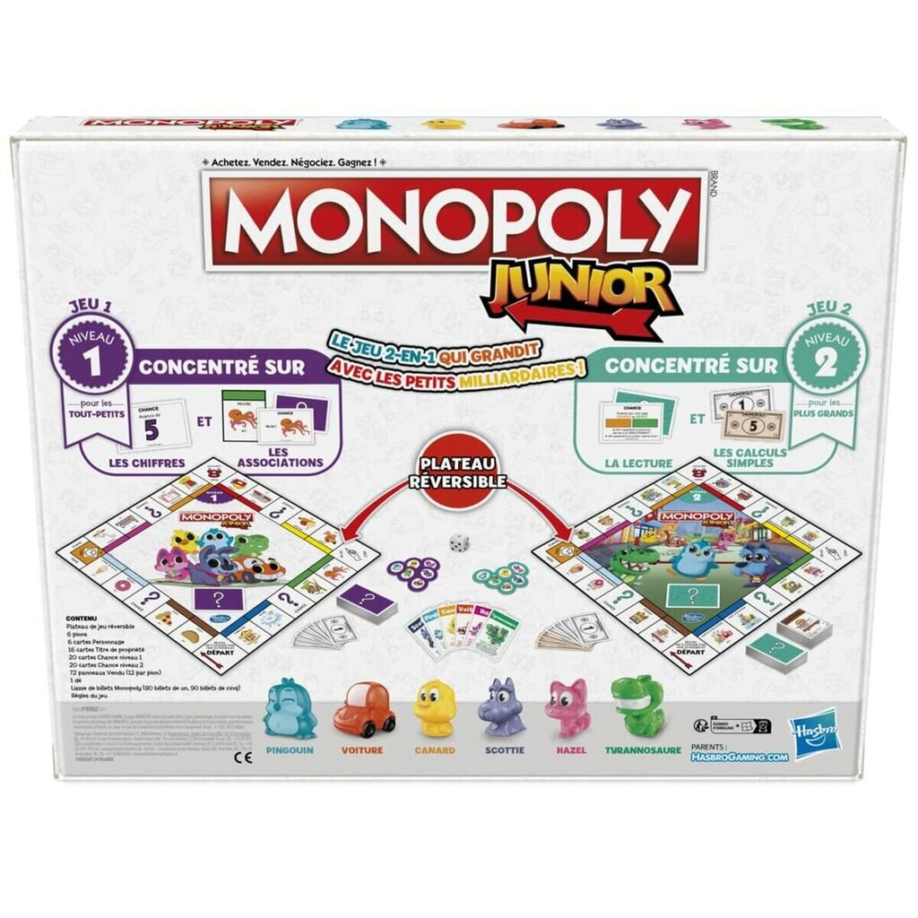 Spēlētāji Monopoly Junior (FR) cena un informācija | Galda spēles | 220.lv