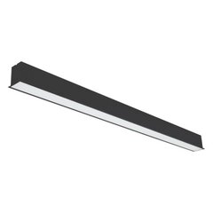 160W melns padziļināts, lineārs LED gaismeklis ESNA100 HIGH POWER 0-10V cena un informācija | Iebūvējamās lampas, LED paneļi | 220.lv