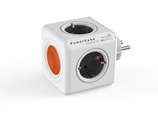 Pagarinātājs ar slēdzi Allocacoc PowerCube Original Remote 4 rozetes + 2 USB cena un informācija | Pagarinātāji | 220.lv