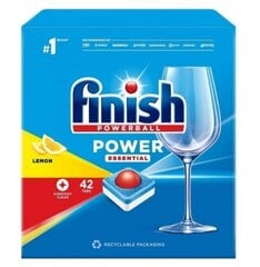 Finish Power Essentials trauku mazgājamās tabletes, 42 gab. cena un informācija | Trauku mazgāšanas līdzekļi | 220.lv