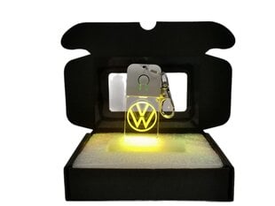 Lādējams akrila LED atslēgu piekariņš ar Volkswagen logo cena un informācija | Atslēgu piekariņi | 220.lv