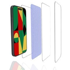 Aizsargstikls aizsargplēve ekrāna aizsargs 3D 9H pielāgots maciņam priekš Apple iPhone 15 Pro 1 gab cena un informācija | Ekrāna aizsargstikli | 220.lv