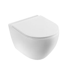 Sienas WC pods Vento Hugge Rimless ar Duroplast Soft Close poda vāku cena un informācija | Tualetes podi | 220.lv