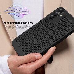 Moozy Samsung Galaxy A14 vāciņš ar ventilējošu dizainu VentiGuard Case, Melns cena un informācija | Telefonu vāciņi, maciņi | 220.lv