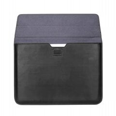 Soma maciņš portatīvā datora universāls Laptop Sleeve priekš Macbook Air 15 / Pro M1 M2 2020 15 4Tech portatīvajam datoram āda piemērots 16" melns cena un informācija | Somas portatīvajiem datoriem | 220.lv