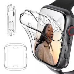 Futrālis Mīksts universāls TPU korpusa vāciņš Apple Watch Iwatch sērijai 9 8 7 41 mm Īpaši plāns caurspīdīgs rāmis priekš iwatch cena un informācija | Viedpulksteņu un viedo aproču aksesuāri | 220.lv