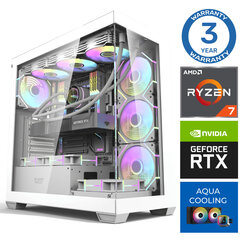 INTOP AQUA Ryzen 7 7700X 32GB DDR5 1TB SSD M.2 NVME RTX4070 SUPER 12GB no-OS cena un informācija | Stacionārie datori | 220.lv