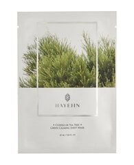 Zaļā nomierinošā maska-salvete HAYEJIN "Cuddle of Tea Tree" 5x25ml cena un informācija | Sejas maskas, acu maskas | 220.lv