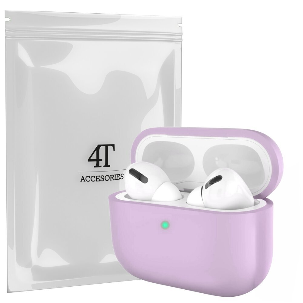 Maciņš Futrālis priekš Austiņu Apple Airpods Pro 1 4Tech silīcijs cena un informācija | Austiņu piederumi | 220.lv