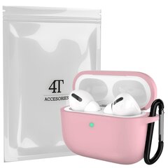 Maciņš Futrālis priekš Austiņu Apple Airpods Pro 1 4Tech silīcijs + karabīns цена и информация | Аксессуары для наушников | 220.lv