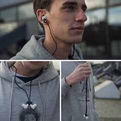 Magnētiskā siksniņa priekš Apple Airpods Pro 1 2 gen melns cena un informācija | Austiņu piederumi | 220.lv