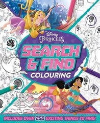 Disney Princess: Search & Find Colouring cena un informācija | Grāmatas mazuļiem | 220.lv