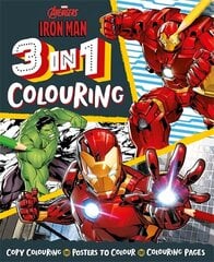 Marvel Avengers Iron Man: 3 in 1 Colouring cena un informācija | Grāmatas mazuļiem | 220.lv