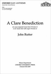 Clare Benediction SATB vocal score cena un informācija | Mākslas grāmatas | 220.lv