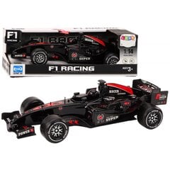 Sacīkšu mašīna Lean Toys F1 Racing, melna cena un informācija | Rotaļlietas zēniem | 220.lv