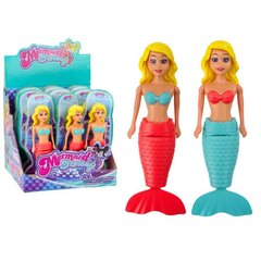 Vannas rotaļlieta Mermaid Bath Wind Up Water Floating Turquoise Pink Doll cena un informācija | Rotaļlietas zīdaiņiem | 220.lv