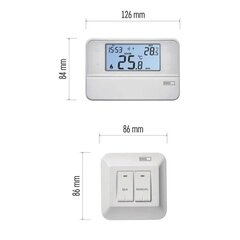 Bezvadu programmējams termostats EMOS P5616OT ar OpenTherm цена и информация | Таймеры, термостаты | 220.lv