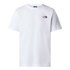 M s/s box nse tee the north face nf0a87npfn4 vīriešiem balta vīriešiem balta NF0A87NPFN4 cena un informācija | Vīriešu T-krekli | 220.lv