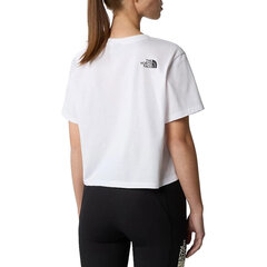 W simple dome cropped the north face nf0a87u4fn4 moterims balta women's white NF0A87U4FN4 цена и информация | Женские футболки | 220.lv