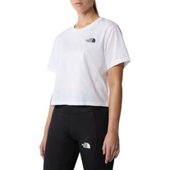 W simple dome cropped the north face nf0a87u4fn4 moterims balta women's white NF0A87U4FN4 цена и информация | Женские футболки | 220.lv