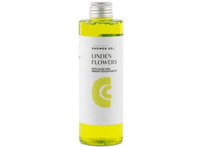 Dušas želeja LINDEN FLOWERS ar alvejas un zaļās tējas ekstraktiem, 200 ml цена и информация | Масла, гели для душа | 220.lv