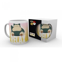 Pokemon Snorlax "Relax" Mug 320 ml cena un informācija | Datorspēļu suvenīri | 220.lv