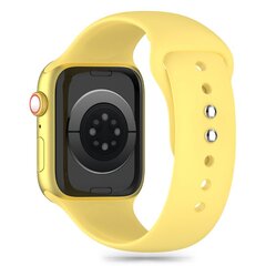 TECH-PROTECT SILIKONA APPLE WATCH 4 | 5 | 6 | 7 | 8 | 9 | SE (38 | 40 | 41 MM) KANĀRIJKRĀSAS DZELTENS cena un informācija | Viedpulksteņu un viedo aproču aksesuāri | 220.lv