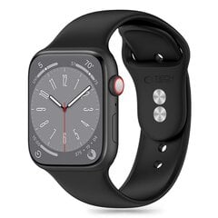 TECH-PROTECT SILIKONA APPLE WATCH 4 | 5 | 6 | 7 | 8 | 9 | SE | ULTRA 1 | 2 (42 | 44 | 45 | 49 MM) MELNS cena un informācija | Viedpulksteņu un viedo aproču aksesuāri | 220.lv