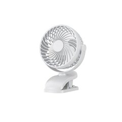 Mazs Galda ventilators Earise F4 USB 2W ABS 25dB 360° 1200mAh cena un informācija | Piederumi korpusiem | 220.lv