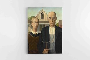 Grant Wood - Amerikas gotika (American Gothic) cena un informācija | Gleznas | 220.lv