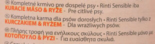 Rinti Sensible ar vistu un rīsiem, 800 g cena un informācija | Konservi suņiem | 220.lv