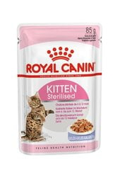 Royal Canin Sterilized Kitten, 12x85 g cena un informācija | Konservi kaķiem | 220.lv