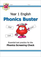 KS1 English Phonics Buster - for the Phonics Screening Check in Year 1 cena un informācija | Grāmatas pusaudžiem un jauniešiem | 220.lv