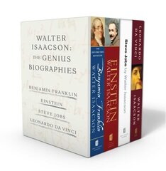 Walter Isaacson: The Genius Biographies: Benjamin Franklin, Einstein, Steve Jobs, and Leonardo Da Vinci Boxed Set ed. cena un informācija | Biogrāfijas, autobiogrāfijas, memuāri | 220.lv