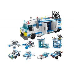 Konstruktors Police Boat Plane Helicopter Construction Bricks Blue MIX cena un informācija | Konstruktori | 220.lv