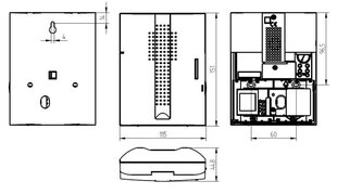 Дверной звонок CROMA 230A, Grothe 43175, электронный, 17 рингтон, белый цена и информация | Дверные звонки, глазки | 220.lv