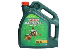 Automašīnu motoreļļa Castrol MAGNATEC 5W30 HYBRID 5L cena un informācija | Motoreļļas | 220.lv