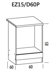 Iebūvētais skapis cepeškrāsnij ELIZA EZ15/D60P цена и информация | Кухонные шкафчики | 220.lv