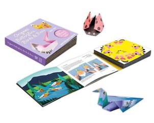 Origami Butterflies, Birds & Bees: Paper Block Plus 64-Page Book cena un informācija | Grāmatas par veselīgu dzīvesveidu un uzturu | 220.lv