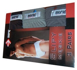 Vīriešu apakšbikses MORAJ 100 % BAWEŁNA 3 PACK * 3XL cena un informācija | Vīriešu apakšbikses | 220.lv