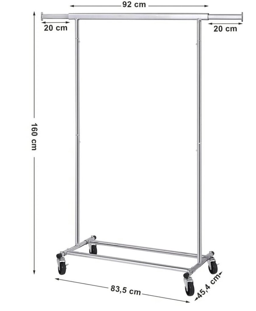 Pakaramais HSR13S, pelēks cena un informācija | Drēbju pakaramie | 220.lv